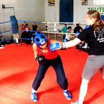 Steffi im Sparring